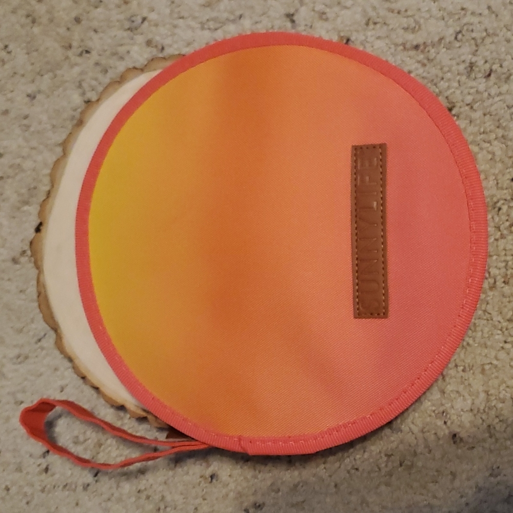 Sunnylife Gradient Orange-Yellow Round Pouch